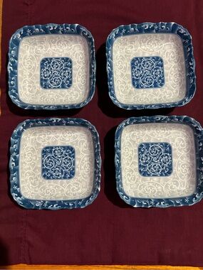 Vintage Seokchon Loko "Sweet Porcelain" Set of 4 small plates